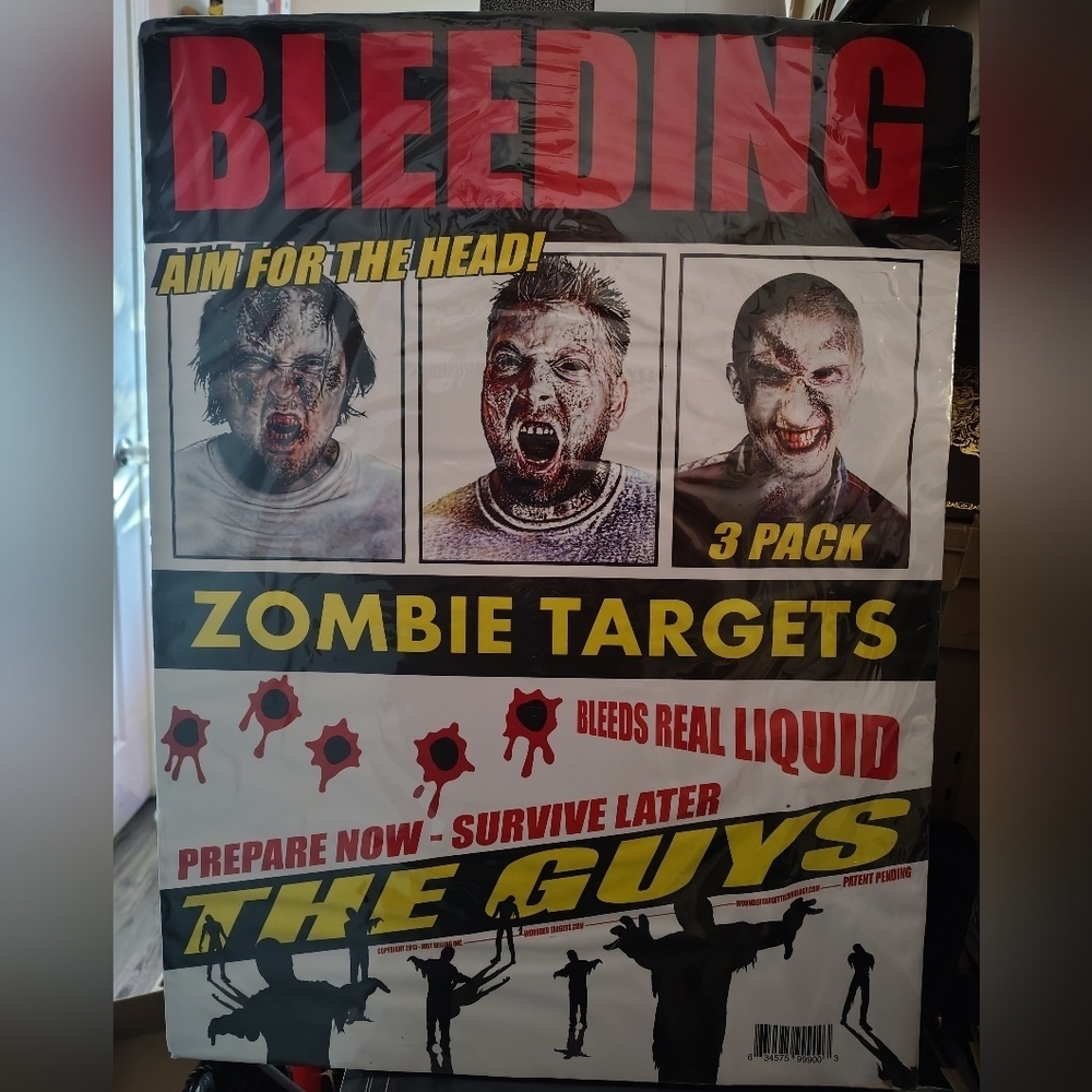Zombie Targets 3 Pack - Bleeds Real Liquid